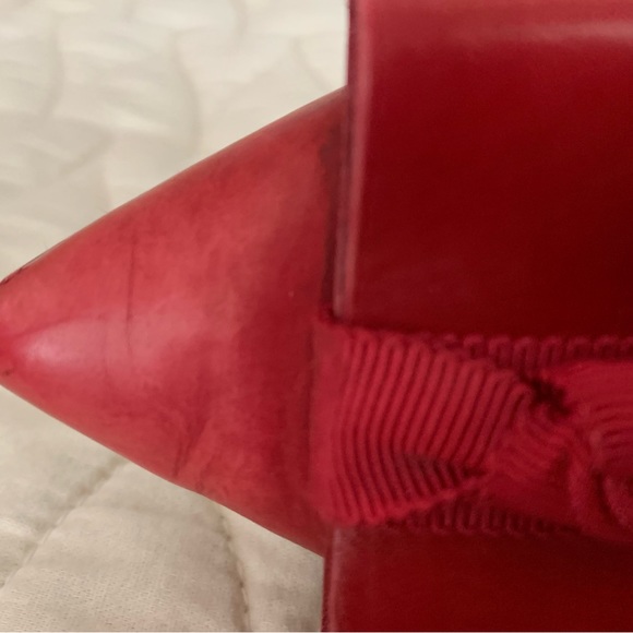 J. Crew Red VIV flats with bow detail - Picture 11 of 12